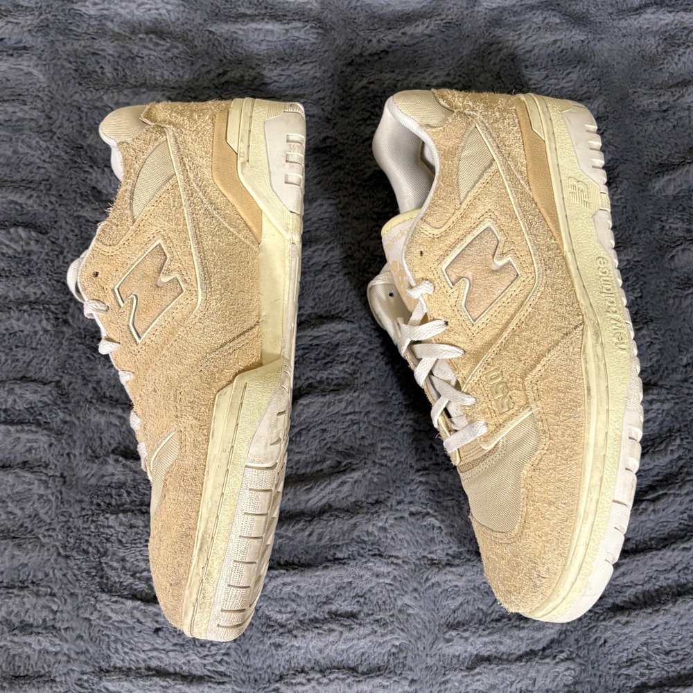 New Balance 550 Aime Leon Dore Taupe Hairy Suede Mens 10.5 Bb550da1 Tan Cream View 5